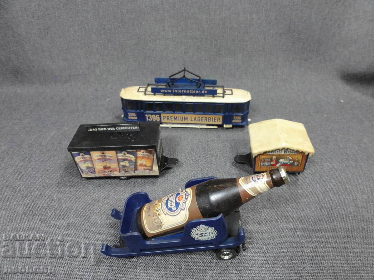 Livrarea LOT BZC MAȘINUȚE VECHI RETRO TRAMVAI REMORCI 1/87 HO BERE
