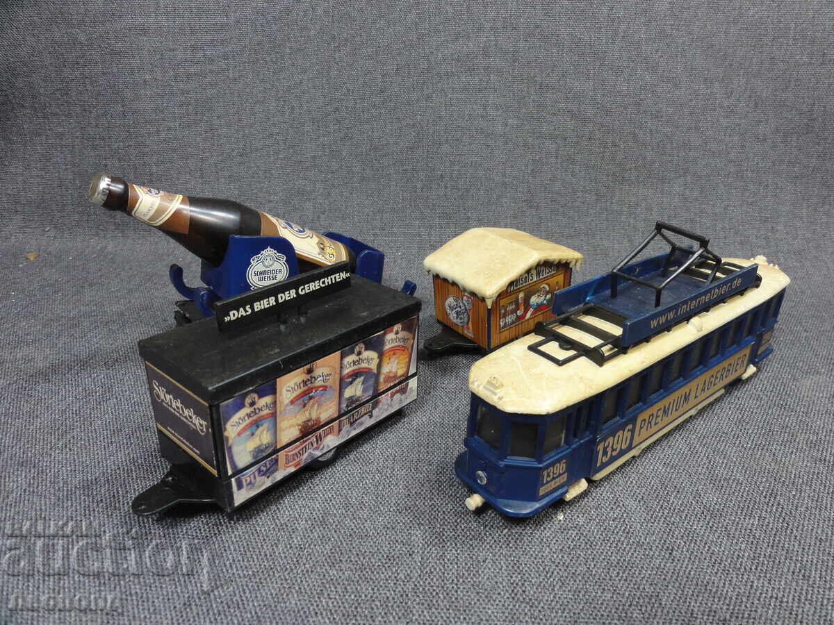 LOT BZC MAȘINUȚE VECHI RETRO TRAMVAI REMORCI 1/87 HO BERE