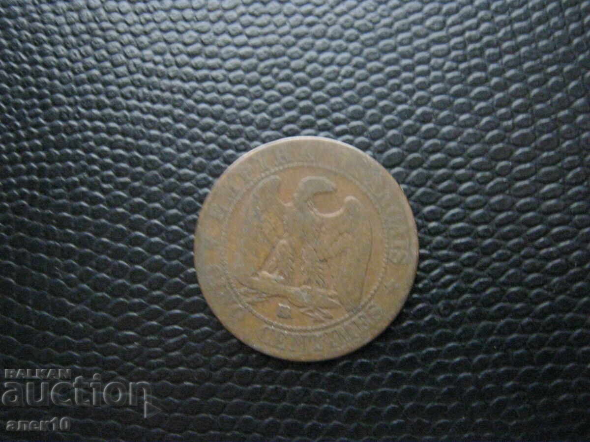 Franța 5 centime 1865 k cu preț € 0.20 | 0.39 BGN