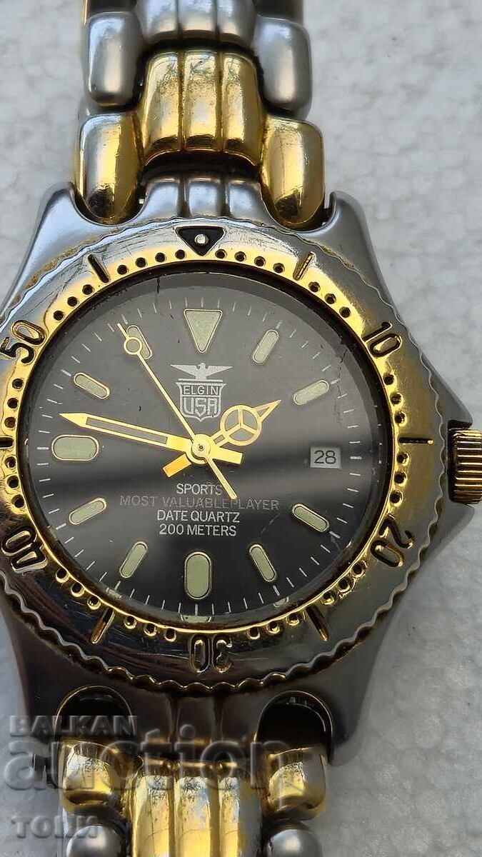ELGIN USA 200m QUARTZ RAR FUNCȚIONAL FĂRĂ GARANȚIE cu preț € 8.27 | 16.17 BGN