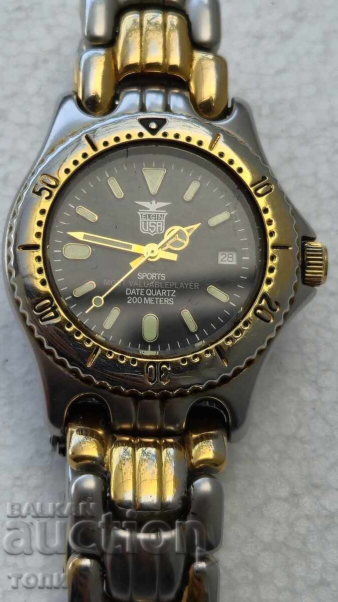 ELGIN USA 200m QUARTZ RAR FUNCȚIONAL FĂRĂ GARANȚIE