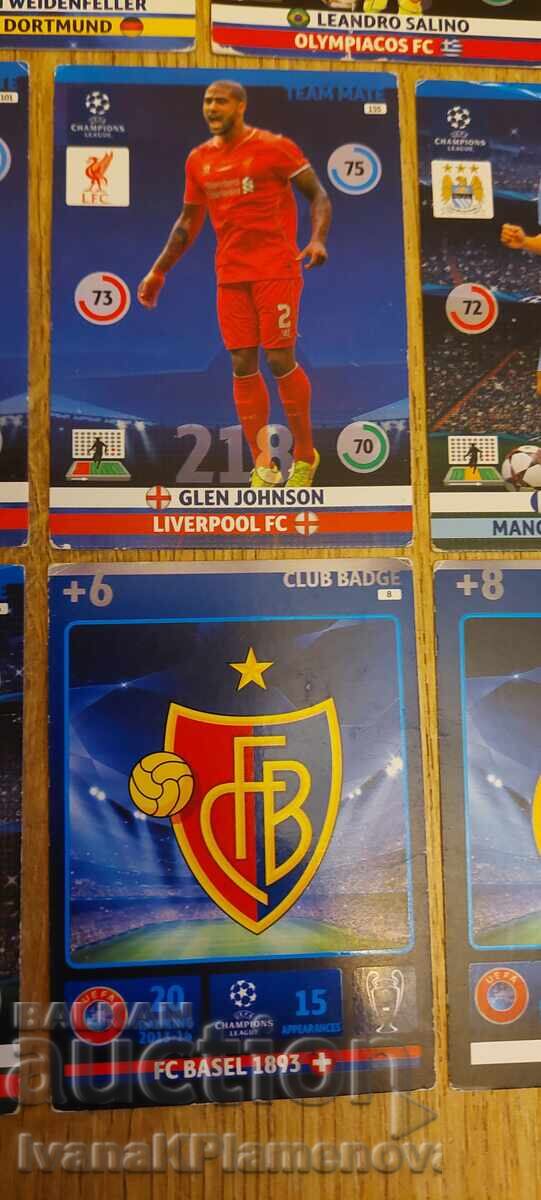 Licitație Carduri de fotbal pentru colecționari 11 bucăți