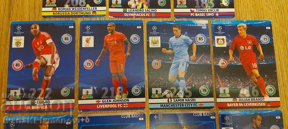 Carduri de fotbal pentru colecționari 11 bucăți - 5
