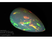 Φυσικό αιθιοπικό οπάλιο 3.74ct σε σχήμα δάκρυ cabochon
