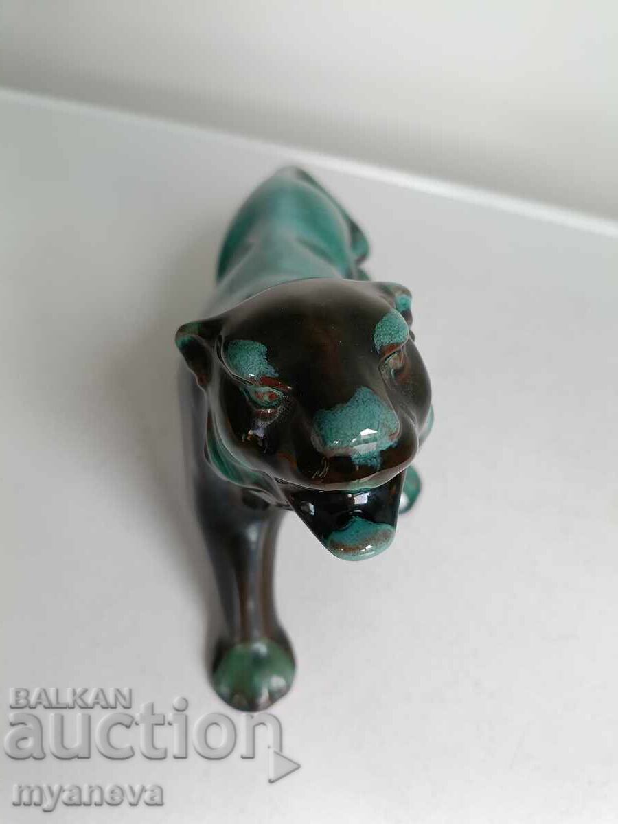 Vintage, ceramic panther figurine with price € 40.00 | 78.23 BGN