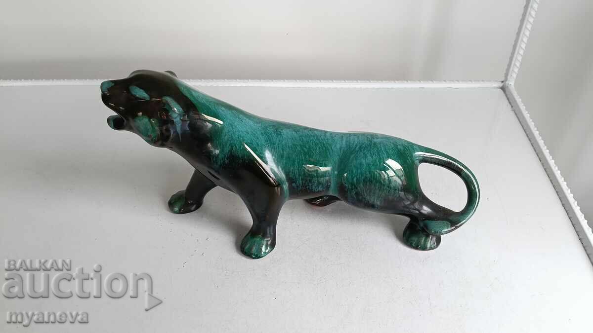 Vintage, ceramic panther figurine - 6