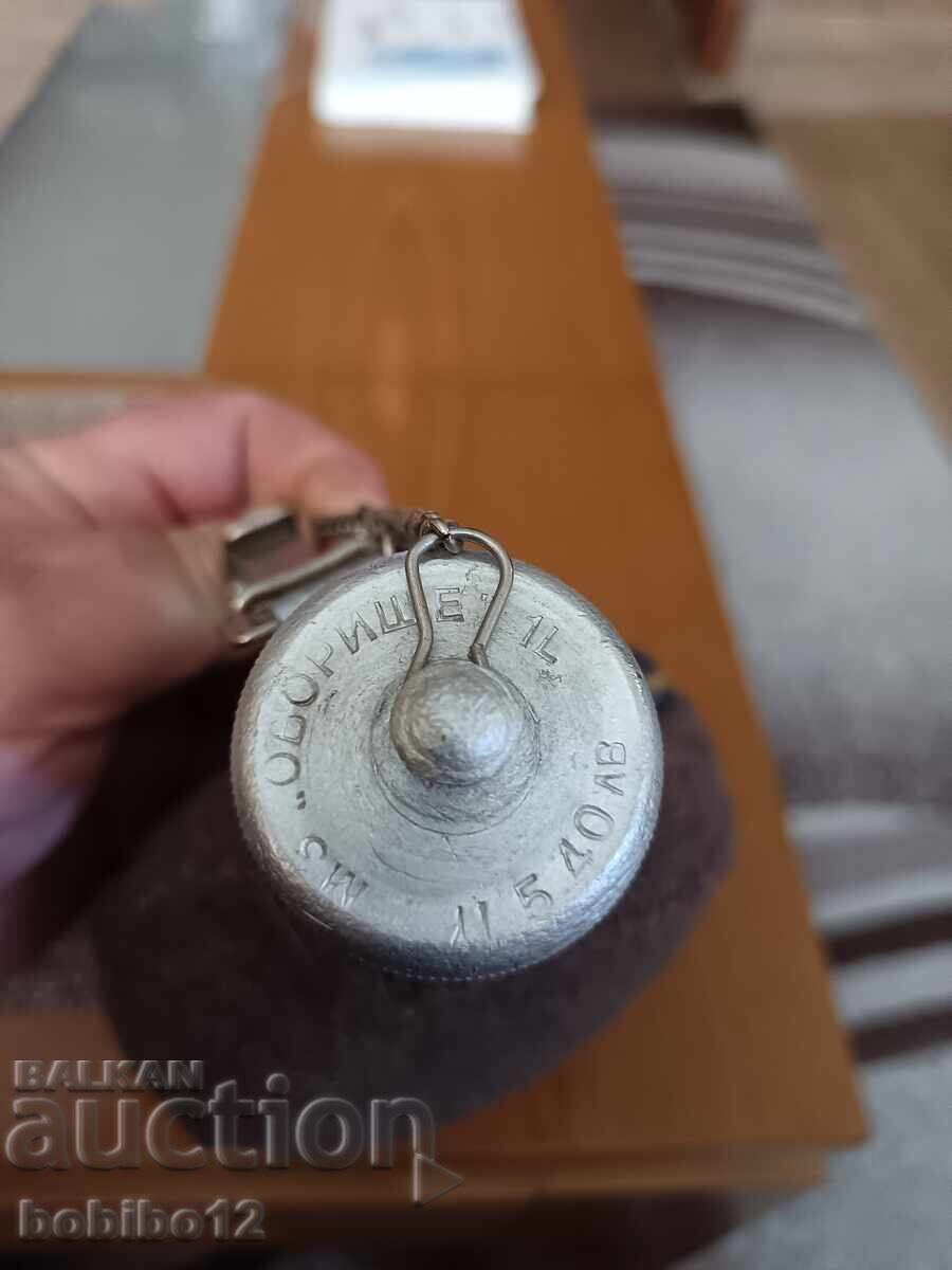 Veche gamelă bulgărească din aluminiu 1 litru MZ Oborishte - 6