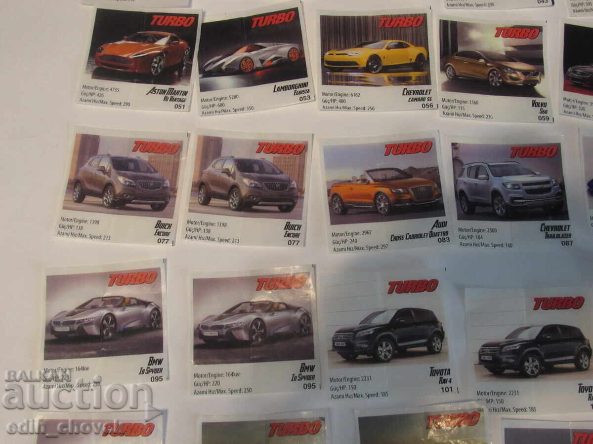 Delivery of Turbo chewing gum pictures, 50 cars