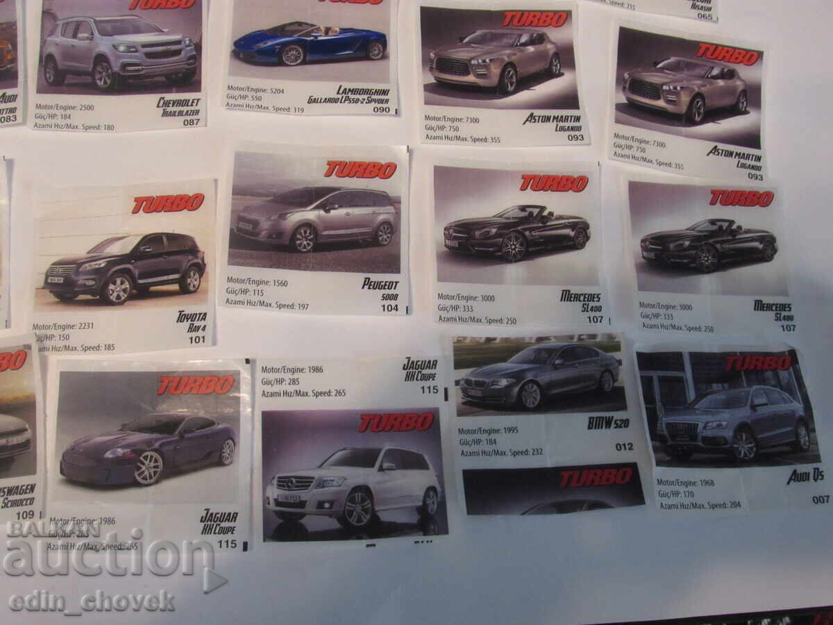 Turbo chewing gum pictures, 50 cars - 7