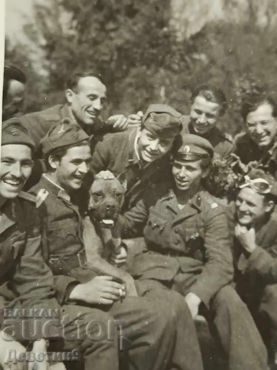 Licitație Soldați cu un câine în Čakovec, 1945