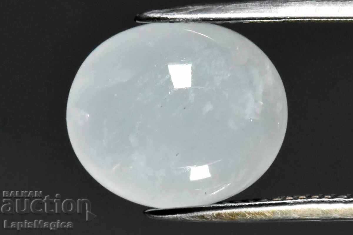 Acvamarin natural bleu deschis 9.16ct 14.5x12.5mm oval cabochon