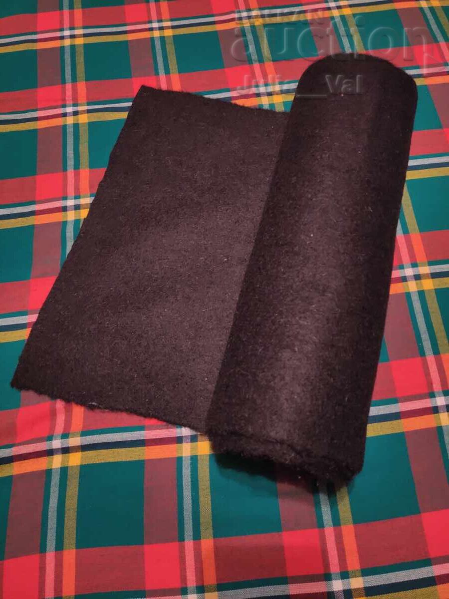Roll of black wool fabric for traditional costume from 0.01 cents