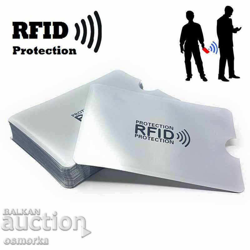 Caz de card bancar Protector de card de debit cu card RFID 4 cu preț € 0.41 | 0.80 BGN