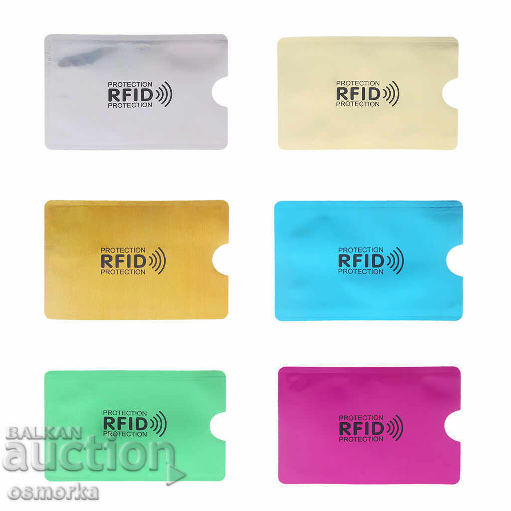 Licitație Caz de card bancar Protector de card de debit cu card RFID 4