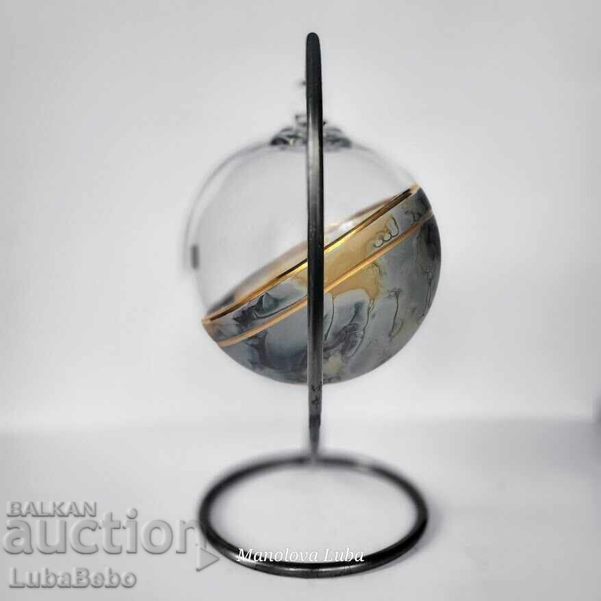 Delivery of Hand-painted crystal sphere made by JOSKA Kristall