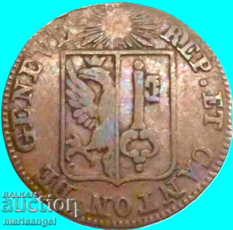 1 sol 1825 Elveția Cantonul Geneva SWISS bilion