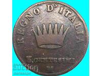 Napoleon 3 centesimi 1810 Italia M - Milano