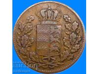 1/2 kreĭtser 1842 Germania Württemberg