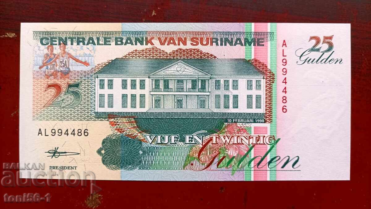 Суринам 25 гулдена 1998 UNC