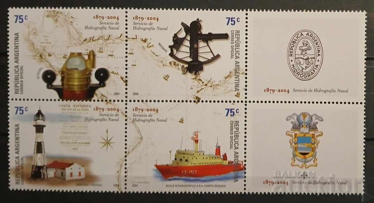 Аржентина 2004 Сгради/Кораби MNH