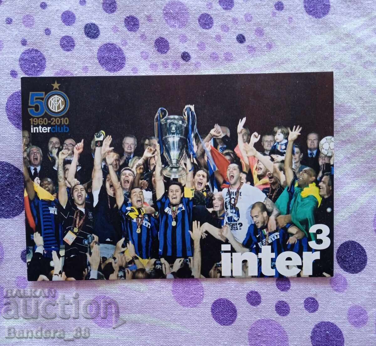 INTER MILAN 2010 TRIPLETE vedere rară + programul clubului cu preț € 2.50 | 4.89 BGN