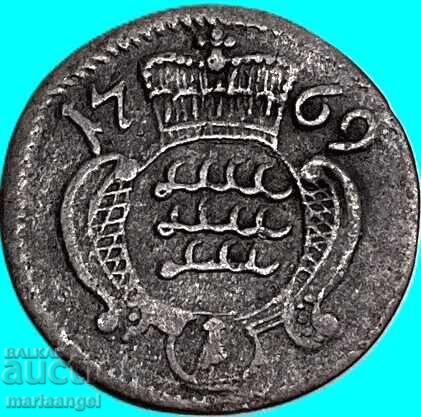 1 Kreuzer 1769 Germany Württemberg Karl Eugen, rare - 5