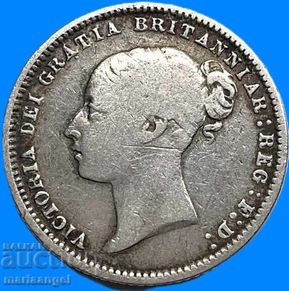 Marea Britanie 6 Pence 1872 Young Victoria Silver cu preț € 14.30 | 27.97 BGN