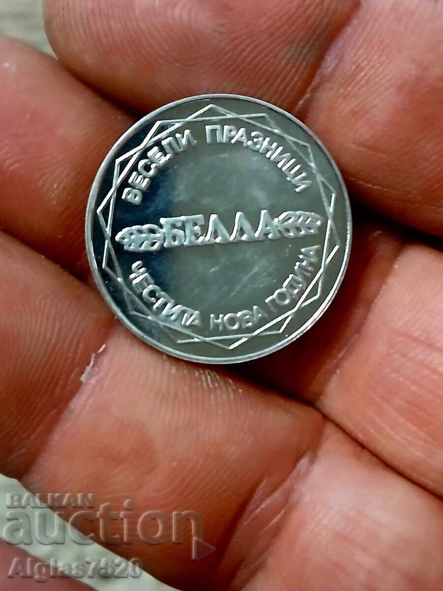 Monedă norocoasă de Anul Nou placată cu argint „Bella” cu preț € 5.00 | 9.78 BGN