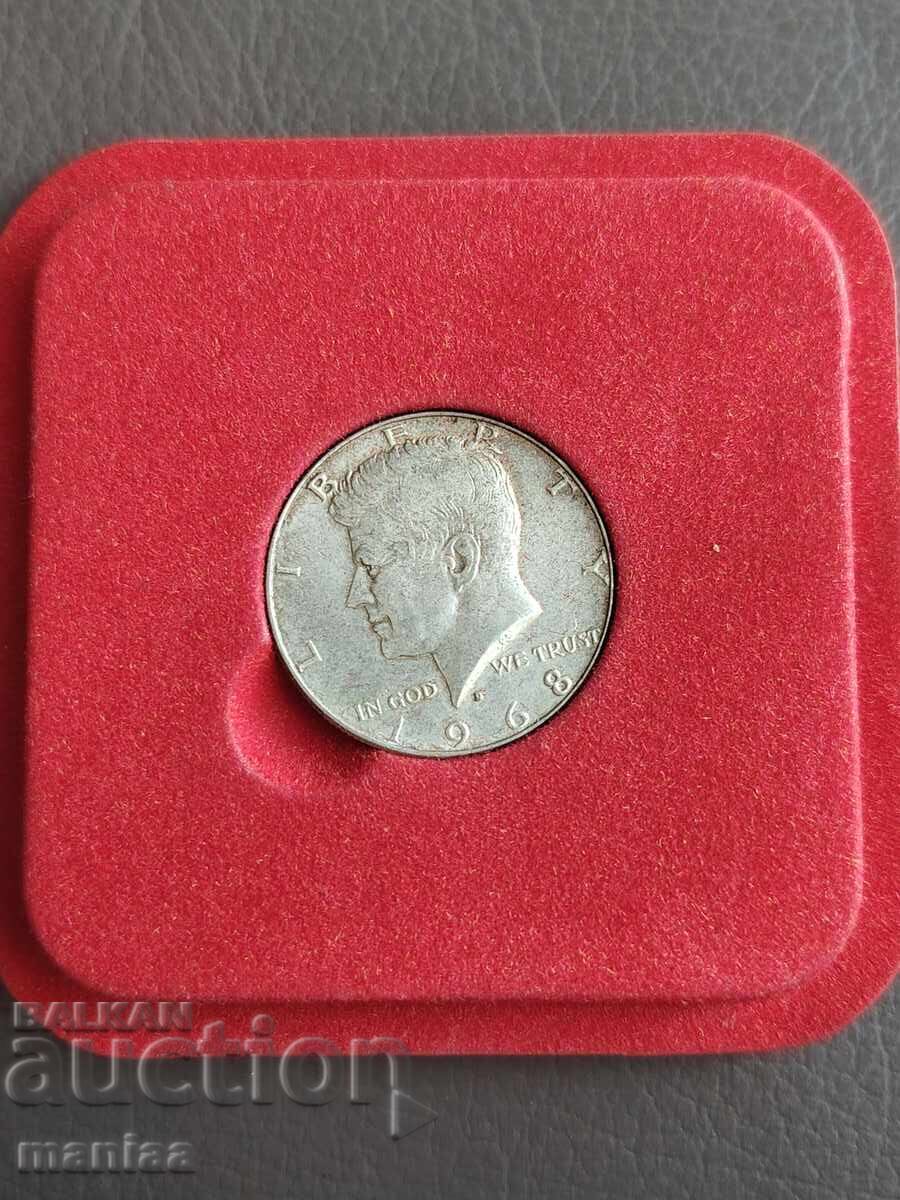 1/2 δολάριο 1968 Ασήμι με τιμή € 30.00 | 58.68 BGN