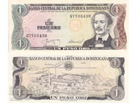 tino37 - REPUBLICA DOMINICANĂ - 1 PESO ORO - 1987 - AU