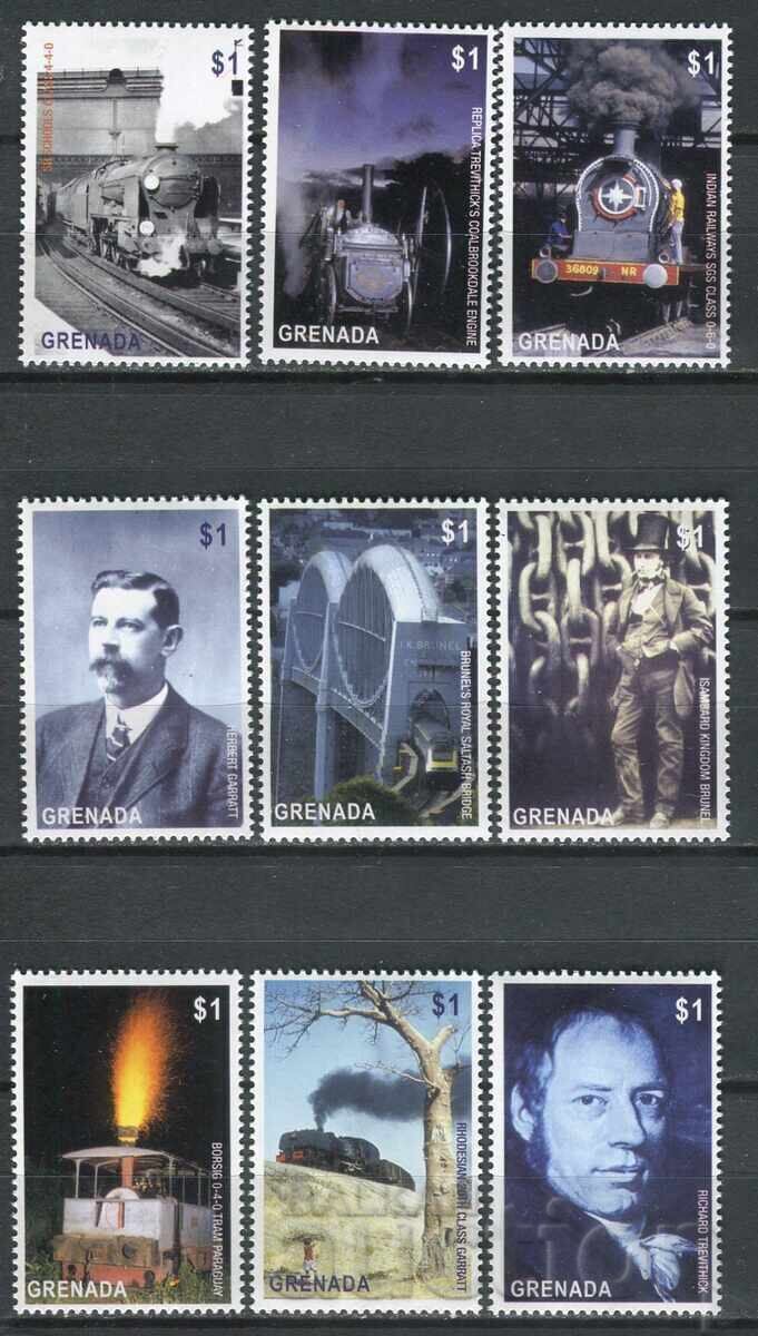 Grenada 2004 MnH - 200 de ani de locomotive cu abur [ 2 serii ] cu preț € 1.55 | 3.03 BGN