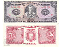 tino37- ECUADOR - 5 SUCRES - 1988 - UNC