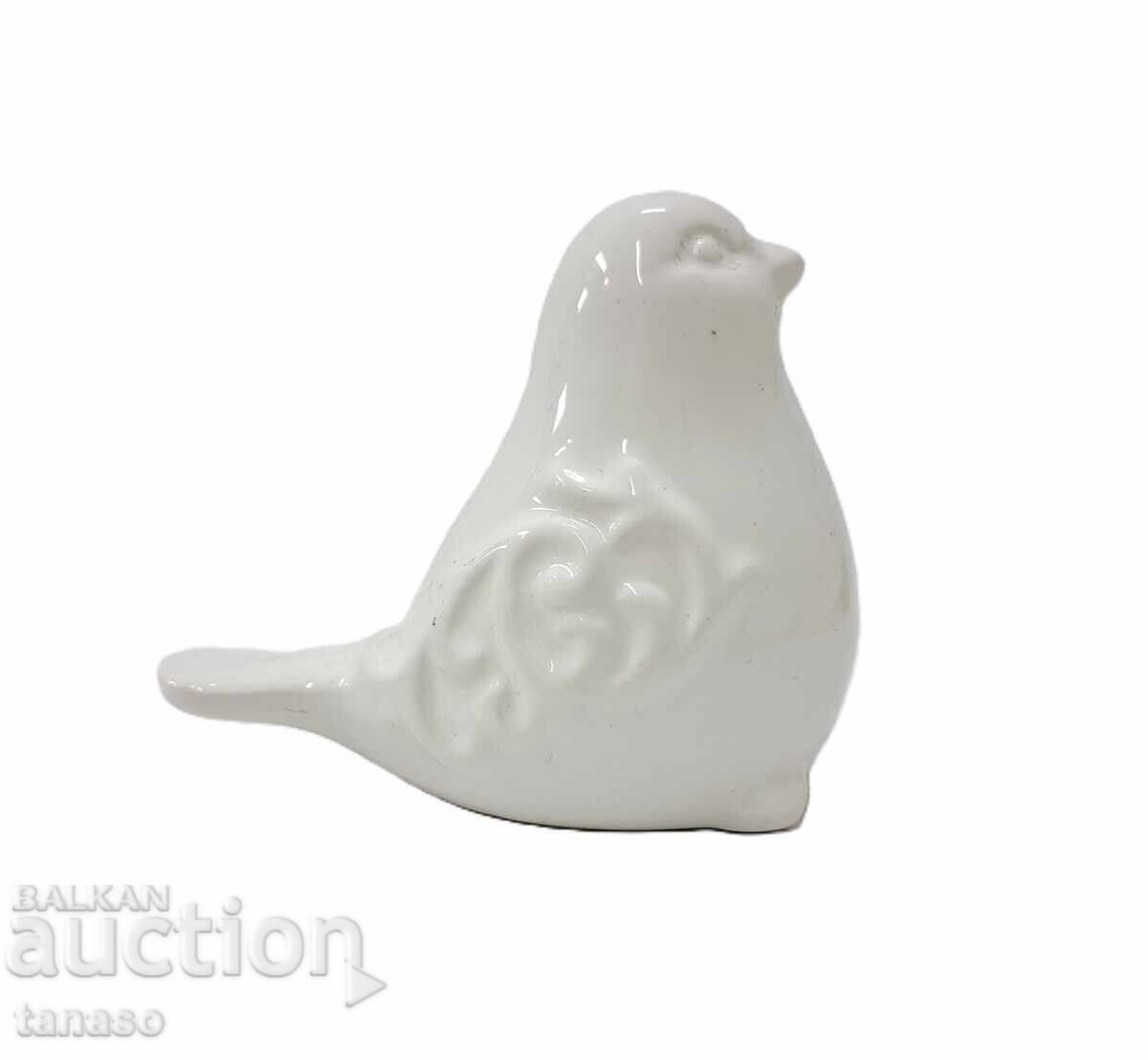 Livrarea Figurină decorativă elegantă „Pasăre” – Albă glazurată (13.2)
