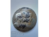 plachetă regală rară Primul Război Mondial - țarul Ferdinand I - 1914 - 1918