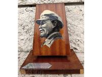 1976 URSS ÎNTÂLNIRI ALE BULGARILOR... PLACHETĂ RARĂ LENIN INTARSIE