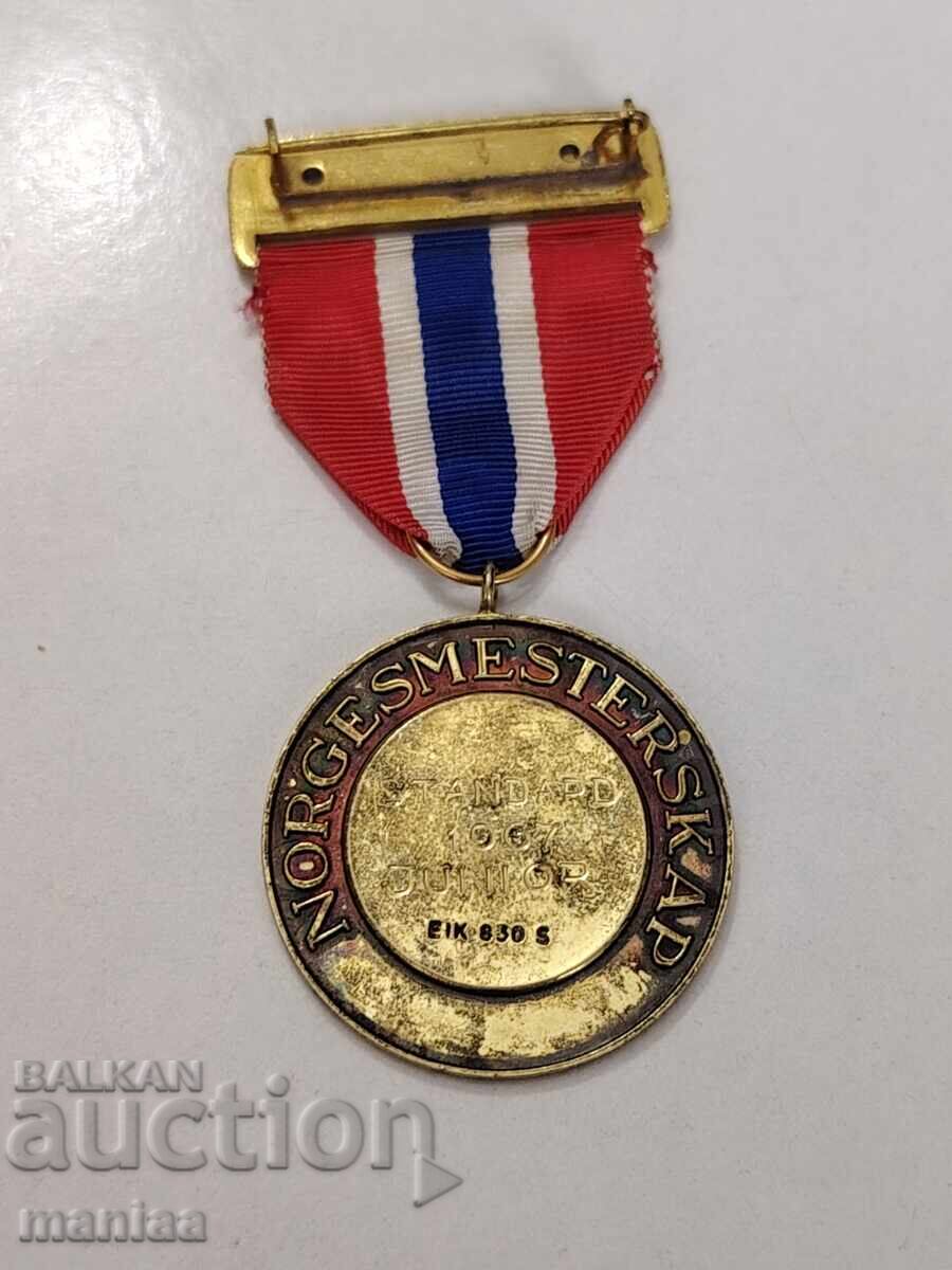 Livrarea Medalie norvegiană din argint aurit