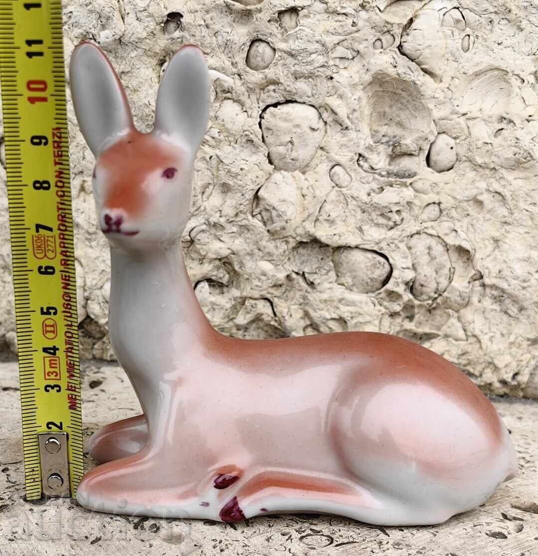 СОЦ ПОРЦЕЛАНОВА ФИГУРА СТАТУЕТКА СЪРНИЧКА ЗДРАВА - 6