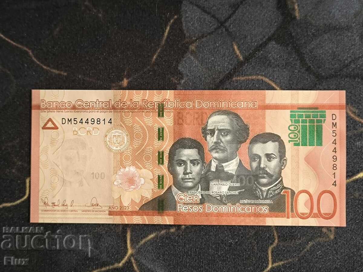 Bancnotă - Republica Dominicană - 100 pesos UNC | 2023