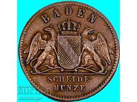 1 kreĭtser 1863 Baden Germania