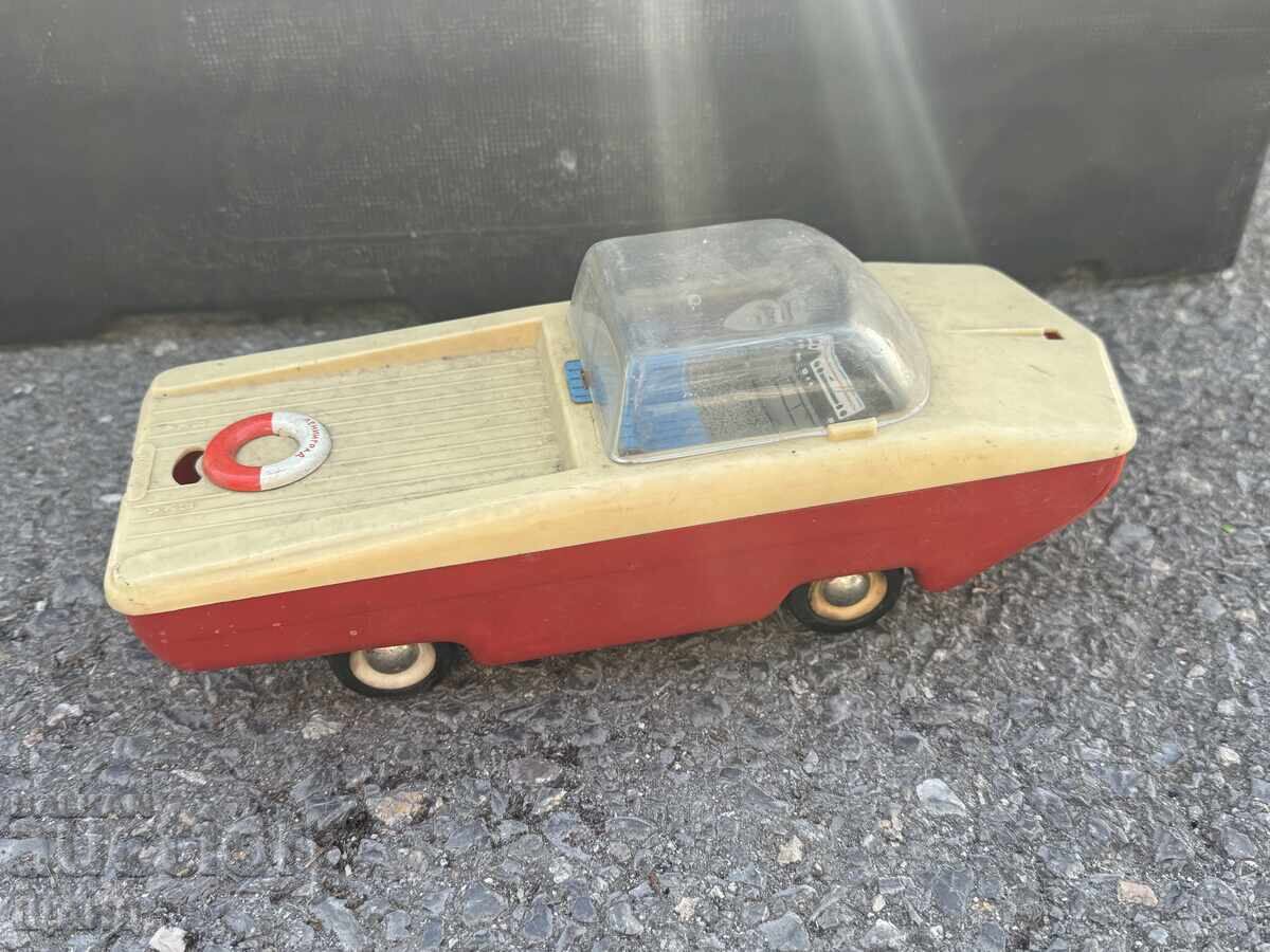 Vintage Russian plastic toy model car boat amphibian with price € 5.45 | 10.66 BGN