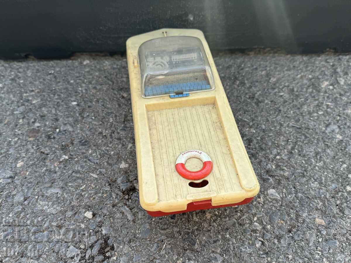 Delivery of Vintage Russian plastic toy model car boat amphibian