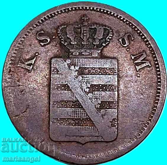 Saxonia 2 Pfennig 1841 Germania G - Allretburg - destul de rar cu preț € 13.00 | 25.43 BGN