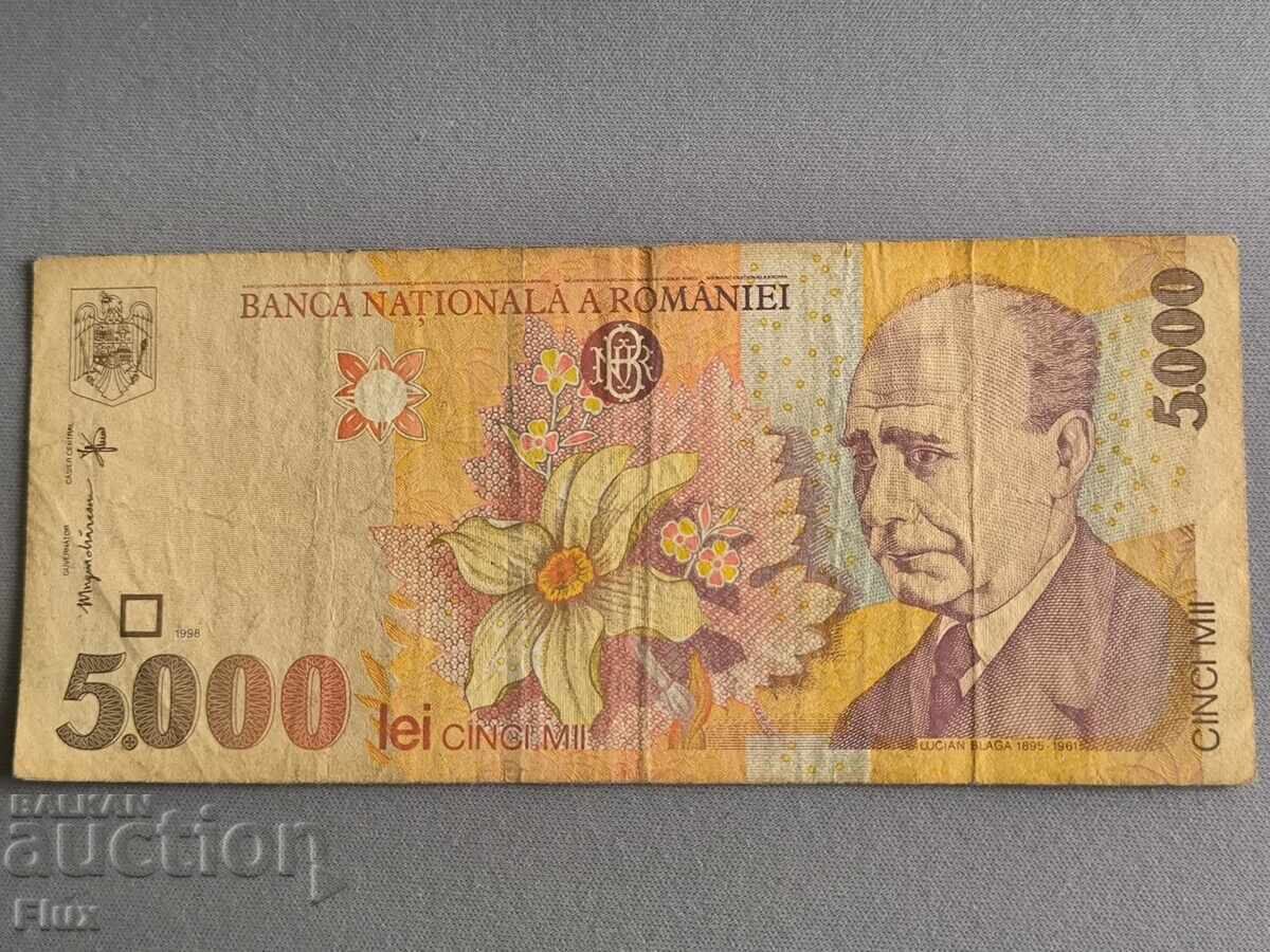 Bancnotă - România - 5000 lei | 1998