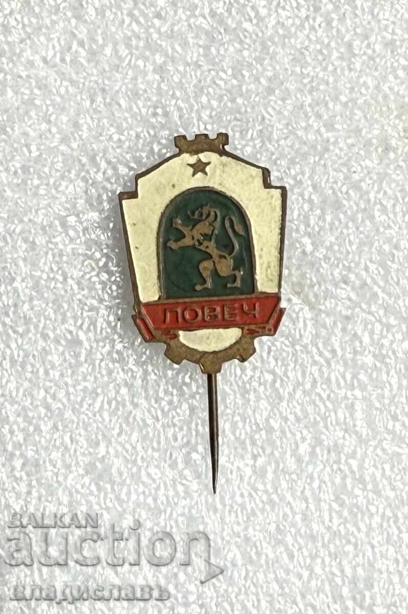 pin coat of arms city LOVECH