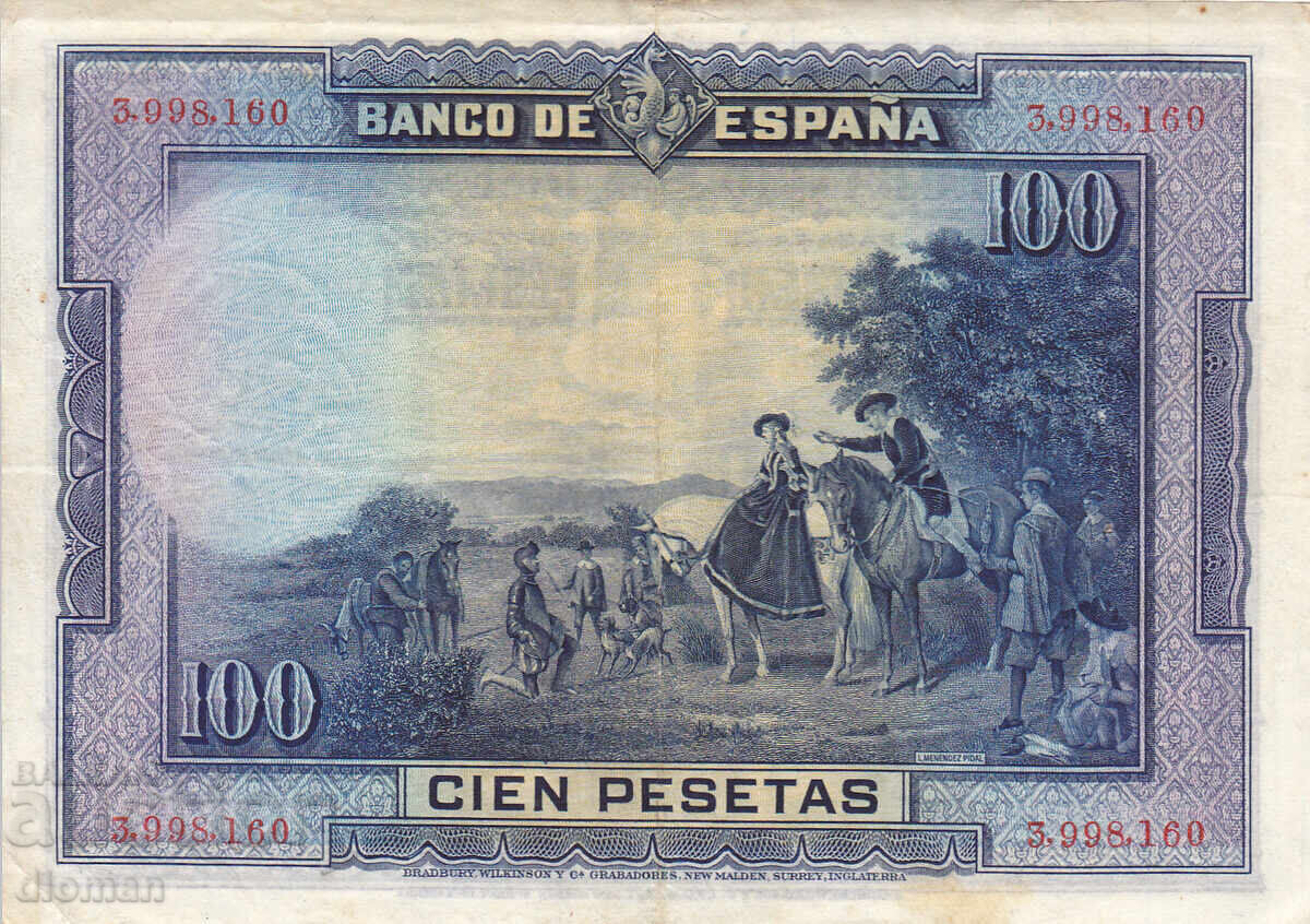 dioman - SPANIA - 100 PESETAS - 1928 cu preț € 3.70 | 7.24 BGN