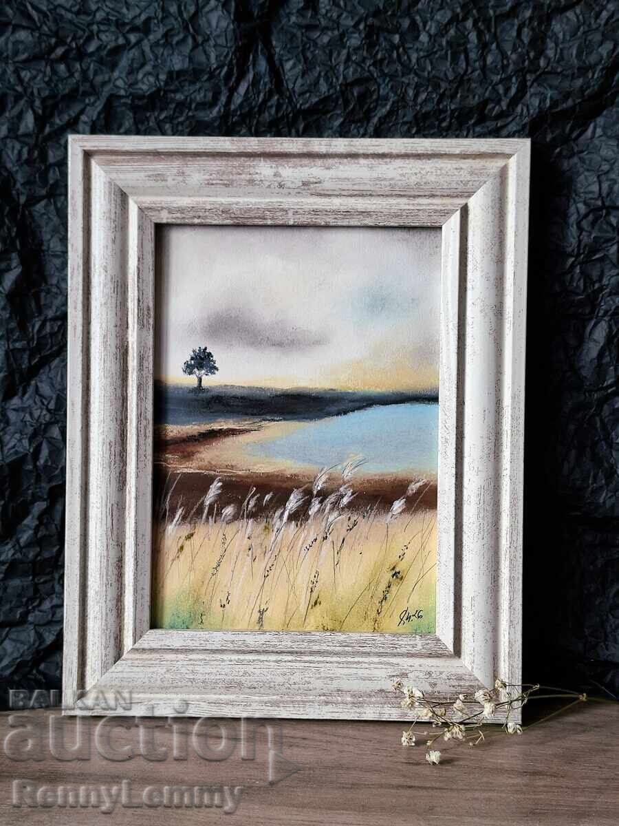 Melancolie, tablou în pastel, original cu preț € 30.00 | 58.68 BGN
