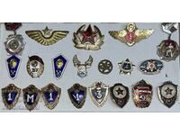 LOT Însemne, Romburi, Cocarde, Insigne—20 bucăți