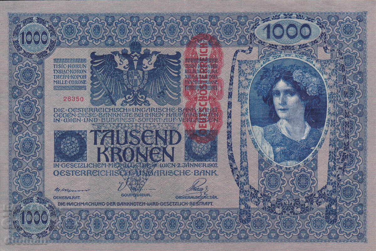 dioman - AUSTRIA-UNGARIA - 1000 COROANE - 1902g cu preț € 4.80 | 9.39 BGN