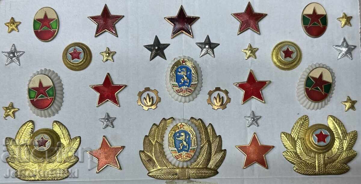 ΛΟΤ Κοκάρδες, Αστέρια, Πεντάλφα από τον Βουλγαρικό Λαϊκό Στρατό—30 τεμάχια με τιμή € 10.00 | 19.56 BGN