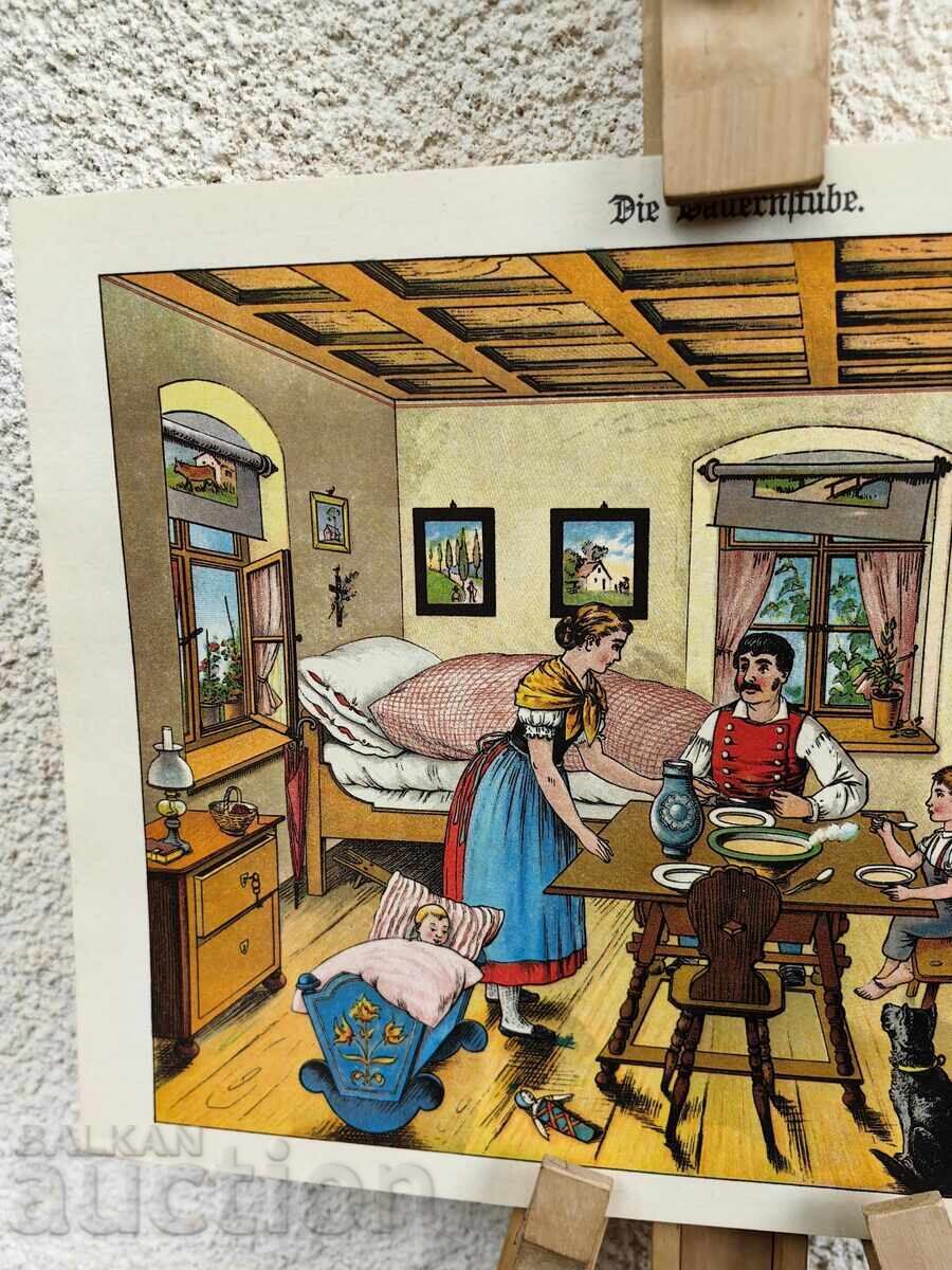 Οικογενειακή Λιθογραφία ΑΝΤΙΓΡΑΦΟ ΥΨΗΛΗΣ ΠΟΙΟΤΗΤΑΣ Χαρακτικό 19ου αιώνα με τιμή € 7.00 | 13.69 BGN